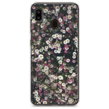Силиконовый чехол "Полевые цветы" на Samsung Galaxy A30 / Самсунг Галакси А30
