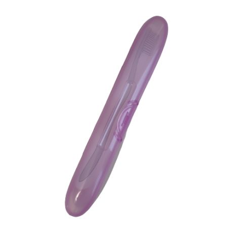Футляр для хранения зубной щётки на защелке, фиолетовый