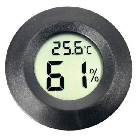 Встраиваемый термометр с измерением влажности техметр Т-1816 (Черный)