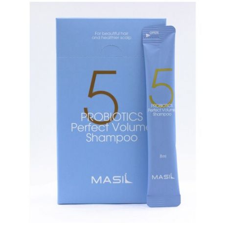 MASIL Шампунь для объёма волос с пробиотиками 5 PROBIOTICS PERFECT VOLUME SHAMPOO, 8 мл 3шт
