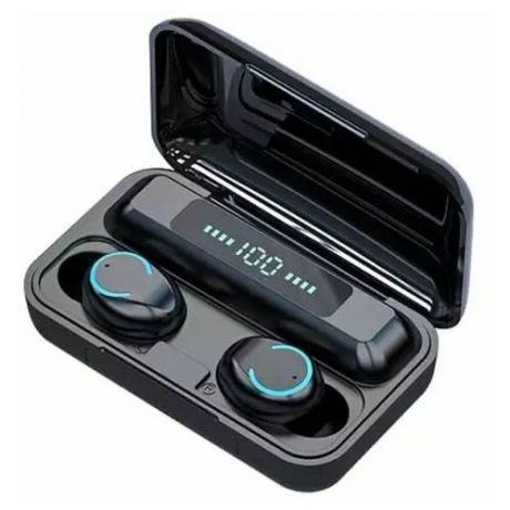 Беспроводные наушники Bluetooth TWS F9 / Наушники Bluetooth с активным шумоподавлением HiFi звучание и беспроводный зарядный кейс 2200 mah TWS F9