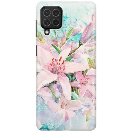 Чехол - накладка ArtColor для Samsung Galaxy M62 с принтом "Нежные розовые цветы"