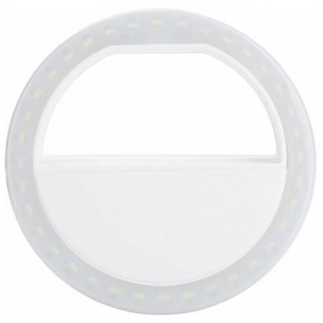 Светодиодное кольцо для селфи Selfie Ring Light (белое (питание от аккумулятора))