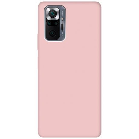 Чехол - накладка Soft Sense для Xiaomi Redmi Note 10 Pro розовый