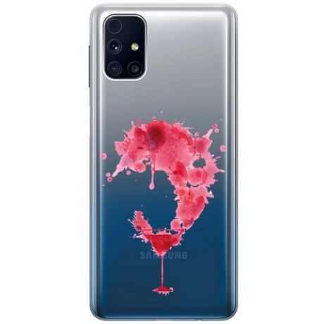 Силиконовый чехол с принтом Cocktail Splash для Samsung Galaxy M31S / Самсунг М31 эс