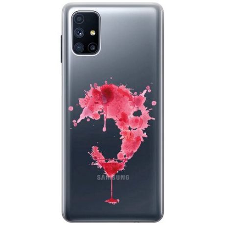 Силиконовый чехол с принтом Cocktail Splash для Samsung Galaxy M51 / Самсунг М51