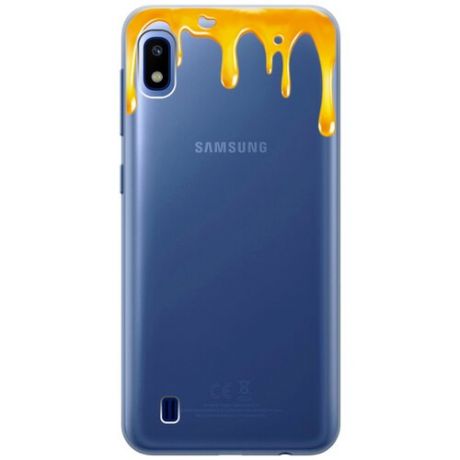 Силиконовый чехол на Samsung Galaxy A10 / Самсунг А10 с 3D принтом "Jam" прозрачный