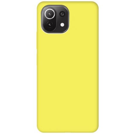 Чехол - накладка Soft Sense для Xiaomi Mi 11 Lite 4G желтый