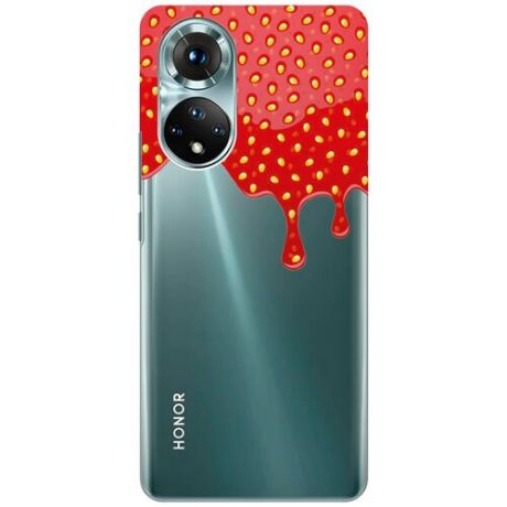 Силиконовый чехол на Huawei Nova 9 / Honor 50 / Хонор 50 / Хуавей Нова 9 с 3D принтом "Jam" прозрачный