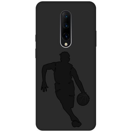Матовый чехол Volleyball для OnePlus 7 Pro / ВанПлюс 7 Про с эффектом блика черный