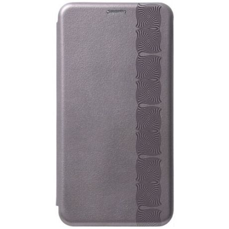 Чехол-книжка Book Art Jack для Samsung Galaxy A31 с 3D принтом "Charming Line" серый