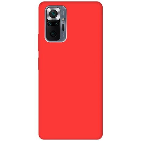 Чехол - накладка Soft Sense для Xiaomi Redmi Note 10 Pro красный
