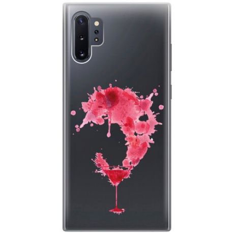 Силиконовый чехол с принтом Cocktail Splash для Samsung Galaxy Note 10+ / Самсунг Ноут 10+