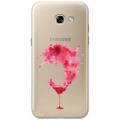 Силиконовый чехол с принтом Cocktail Splash для Samsung Galaxy A5 (2017) / Самсунг А5 2017