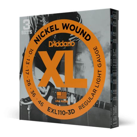 D ADDARIO EXL110 3D Струны для электрогитары