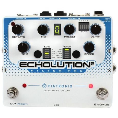 Гитарная педаль эффектов/ примочка Pigtronix E2F Echolution 2 Filter Pro Delay