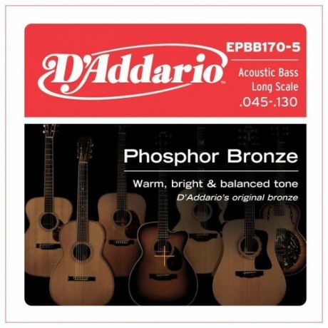 Струны для акустической бас гитары DAddario EPBB170-5