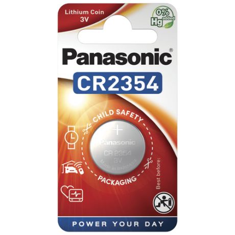 Батарейки Panasonic CR-2354EL/1B дисковые литиевые Lithium Power в блистере 1шт