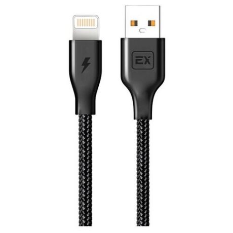 Дата-кабель Exployd USB - 8 Pin круглый чёрный 1М Classic EX-K-495