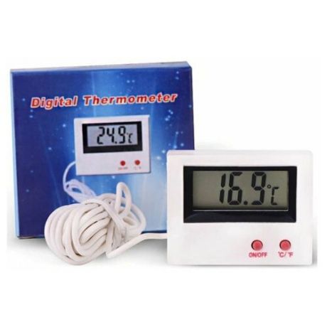 Электронный термометр с ЖК-дисплеем для измерения температуры, с выносным датчиком