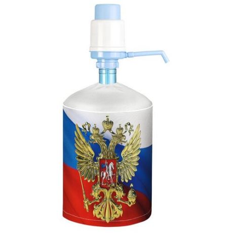 Чехол на бутыль 19л для помпы "аква нью герб России