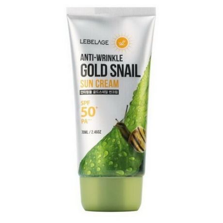 Lebelage крем Anti-Wrinkle Gold Snail, SPF 50, 70 мл, 1 шт