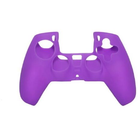Силиконовый чехол на геймпад (джойстик) Sony PlayStation 5 (ps5), фиолетовый