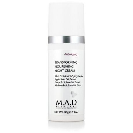 M. A. D Skincare Anti-Aging Transforming Nourishing Night Cream (Омолаживающий питательный ночной крем), 50 гр