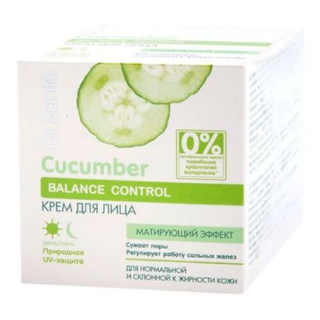 Dr. Sante Cucumber Balance Control Крем для лица для нормальной и склонной к жирности кожи, 50 мл