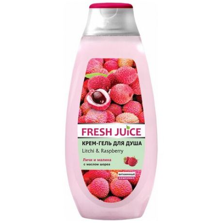Крем-гель для душа Fresh Juice Litchi & raspberry, 500 мл
