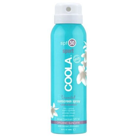 Солнцезащитный спрей для лица и тела без запаха SPF 50 COOLA Classic Sunscreen Spray Unscented SPF50 177 ml.