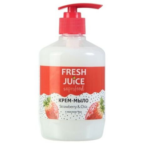 Крем-мыло Fresh Juice Superfood Strawberry & Chia 460мл