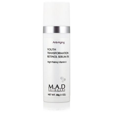 M. A. D Skincare Anti-Aging Youth Transformation Retinol Serum 2% (Омолаживающая сыворотка с 2% ретинолом), 30 гр