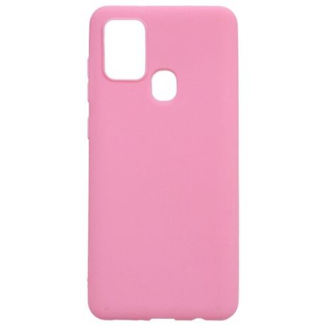 Чехол - накладка Soft Sense для Samsung Galaxy A21s розовый