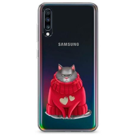 Силиконовый чехол "Хлоя в свитере" на Samsung Galaxy A70 / Самсунг Галакси А70