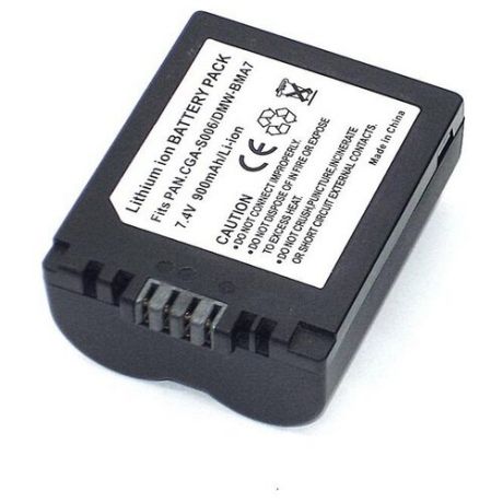 Аккумулятор для фотоаппарата Panasonic CGA-S006 CGR-S006E DMW-BMA7 BP-DC5-E 7.4V 900mAh код mb077123