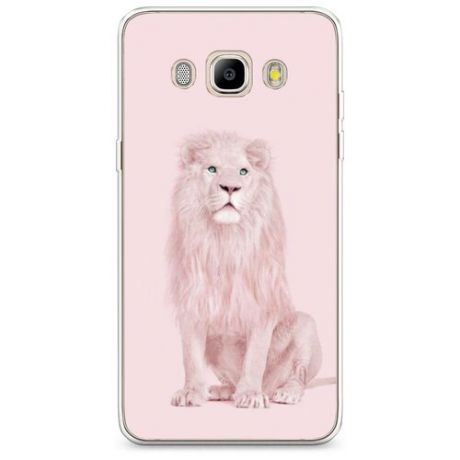 Силиконовый чехол "Розовый лев" на Samsung Galaxy J5 2016 / Самсунг Галакси Джей 5 2016