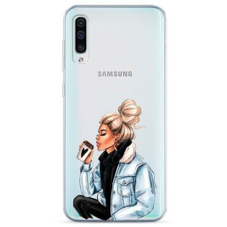 Силиконовый чехол "Cute girl" на Samsung Galaxy A50 / Самсунг Галакси А50