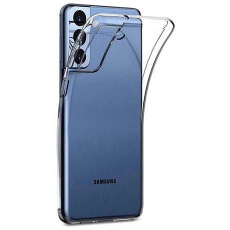 Силиконовый прозрачный чехол для Samsung Galaxy S21 FE / Накладка / бампер Самсунг С21 ФЕ