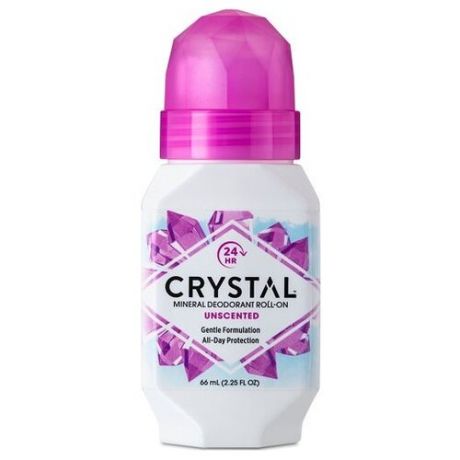 Crystal, Дезодорант Unscented (roll-on), ролик, 66 мл