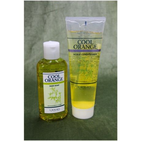 Lebel набор Cool Orange Scalp - Холодный Апельсин, для жирной кожи головы (шампунь 200мл + очиститель 240мл)