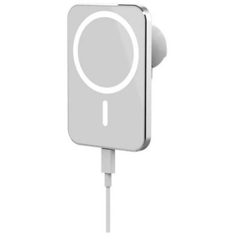 Автомобильный держатель с беспроводной зарядкой, автомобильный держатель для телефона магнитный 15W для Apple iPhone с штекером Type-C