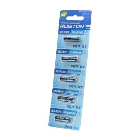 Батарейка ROBITON Alkaline Standart LR27A, 5 шт.