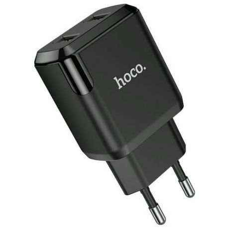 Адаптер питания Hoco N7 Speedy dual port charger Apple&Android (2USB: 5V max 2.1A) Черный