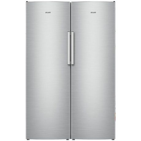 Холодильник широкий SIDE-BY-SIDE атлант Нержавейка