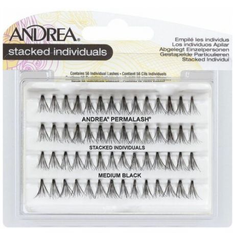 Andrea 26510 Perma Lash Naturals Natural Medium Пучки ресниц безузелковые средние черные