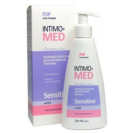 Intimo+Med Моющее молочко для интимной гигиены Sensitive, 200мл