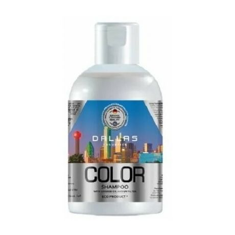 Dallas шампунь для окрашенных и поврежден. волос с льняным маслом и УФ-фильтром Color Protect, 500 мл