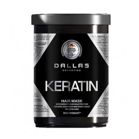 Крем- маска для волос с кератином и экстрактом молочного протеина Dallas "Keratin Professional Treatment", 1000 мл