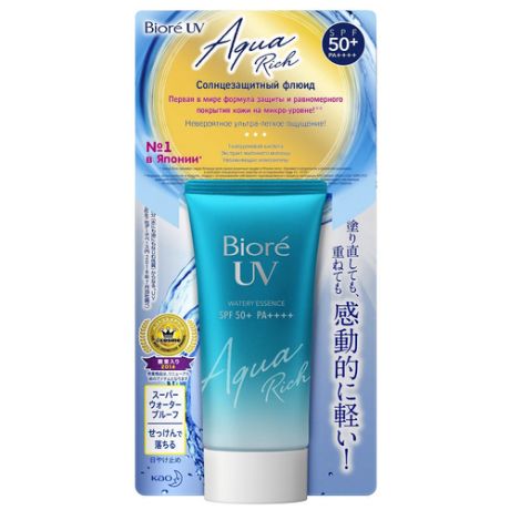 Солнцезащитный крем-мусс для лица Biore UV Aqua Rich Watery Essence SPF50+ PA++++